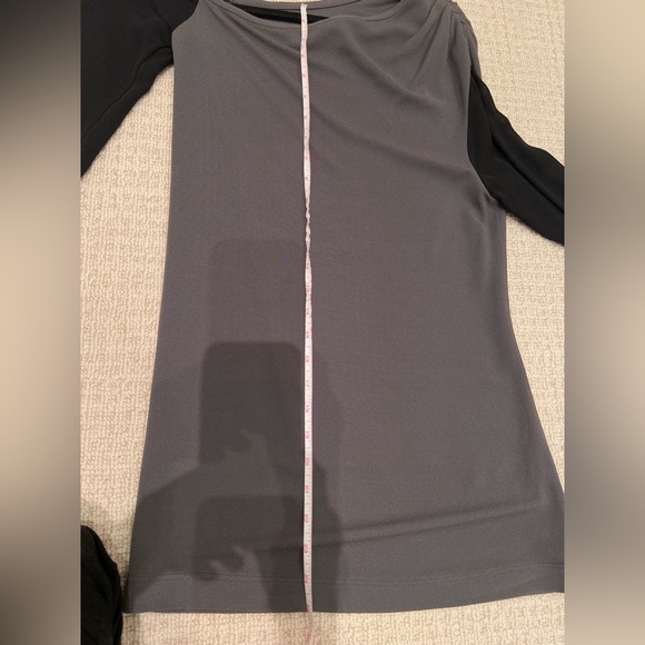 Yigal Azrouel one shoulder black/grey top, size 2 - Picture 6 of 9